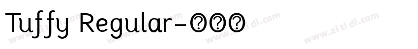 Tuffy Regular字体转换